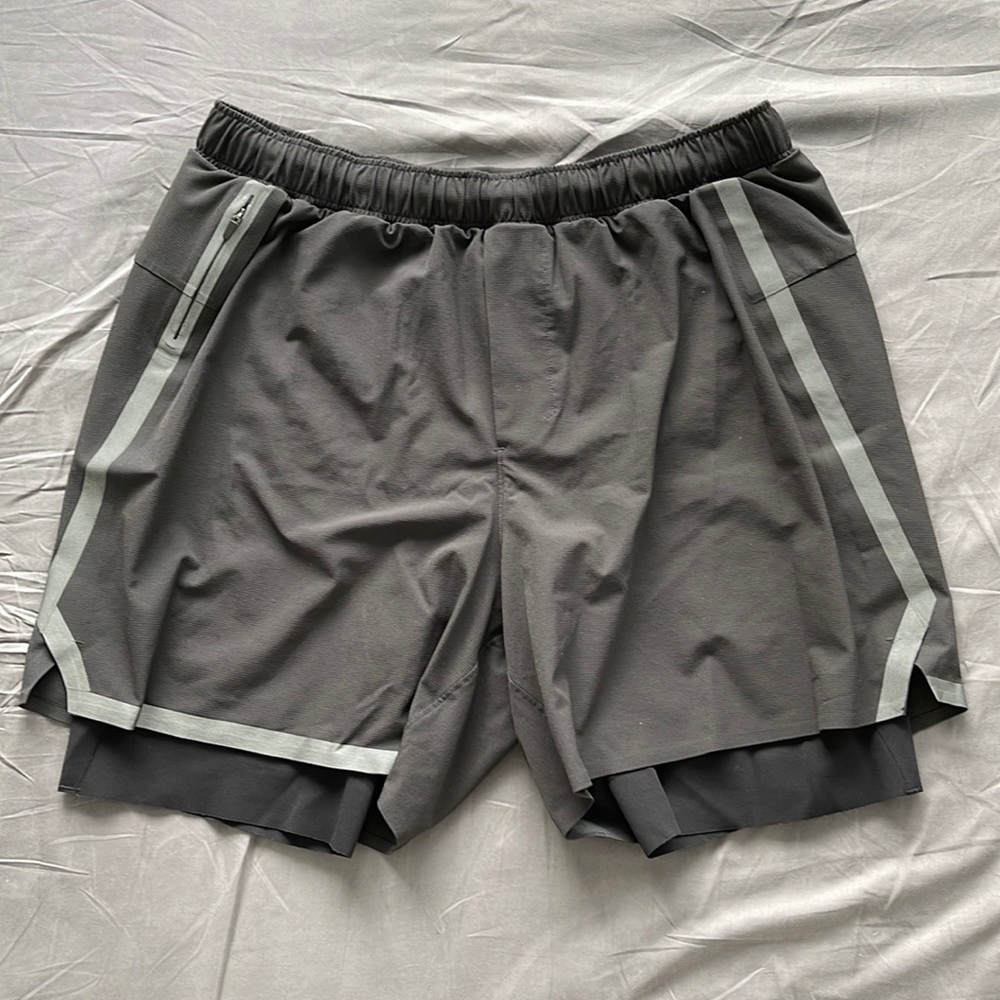Lululemon Men’s Surge Short 6” Bold Lines (w/ Liner)